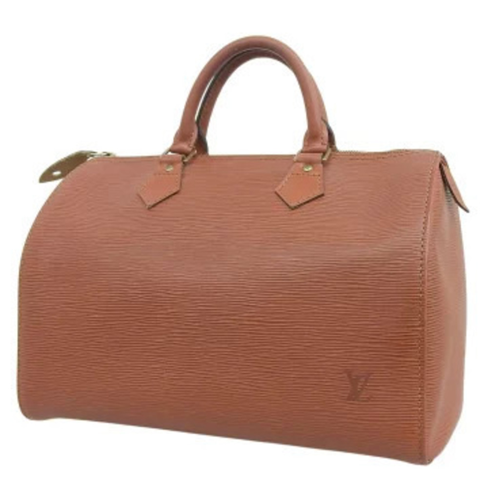 Louis Vuitton Kenya Handbag Speedy Leather Brown Boston Epi